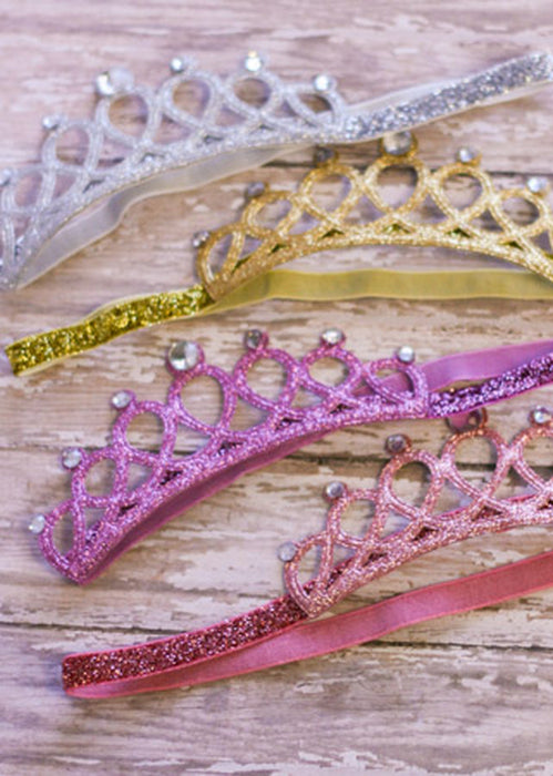 Glittery Tiara Headband - DiscoSports