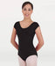 Body Wrappers Girl's Cotton Classwear Short Sleeve Ballet Cut Leotard - DiscoSports