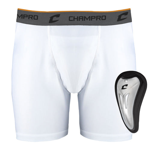 Champro Adult Compression Boxer Short With Cup - DiscoSports