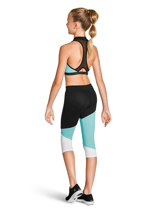Bloch Color Panelled Capri Youth Leggings - DiscoSports