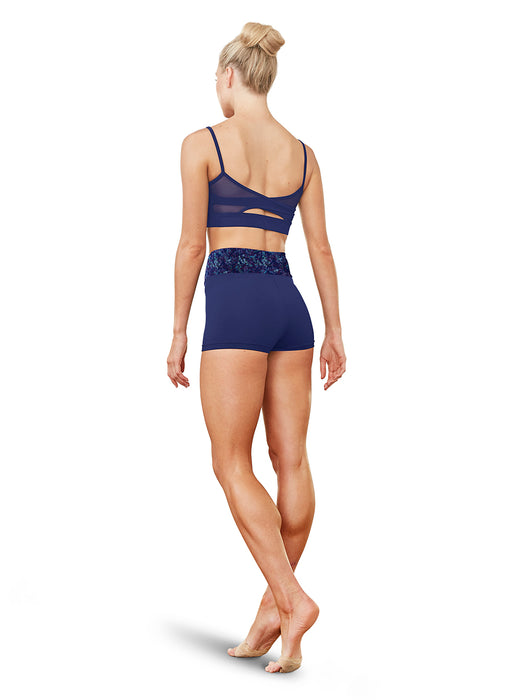 Bloch Mesh Yoke and Cross Back Cami Top in Pacific - DiscoSports
