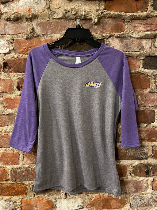 James Madison Dukes Women's Baseball T-Shirt - DiscoSports