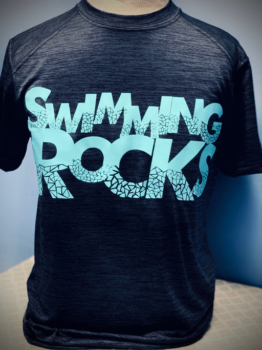 Custom Swimming Rocks T-Shirt - DiscoSports