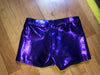 Motionwear Shimmery Gymnastics Shorts in Purple - DiscoSports