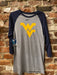 West Virginia Mountaineer 3/4 Sleeve T-shirt - DiscoSports