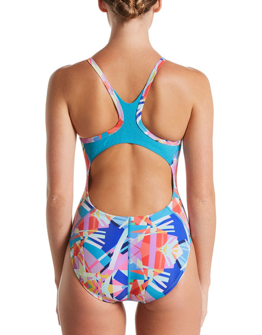 Nike Prisma Punch Racerback One Piece in Multi Color - DiscoSports