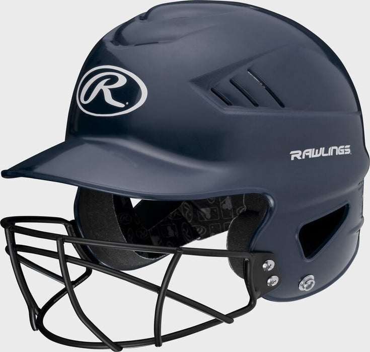 Rawlings Coolflo Softball Batting Helmet with Facemask