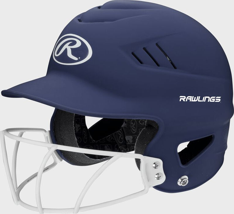 Rawlings Coolflo Softball Batting Helmet with Facemask