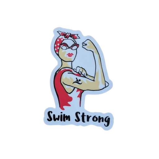 Swim Strong Sticker - DiscoSports
