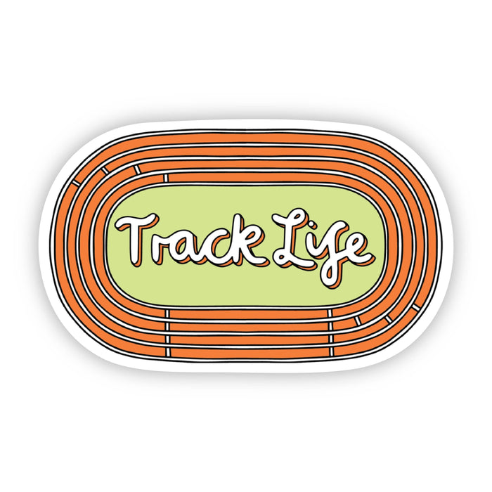 Track Life Orange Sticker - DiscoSports