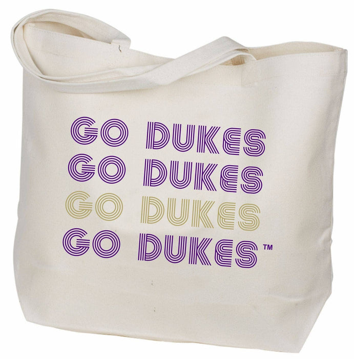 James Madison Dukes Retro Canvas Tote Bag