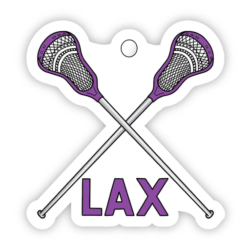 Purple LAX Lacrosse Sticker - DiscoSports
