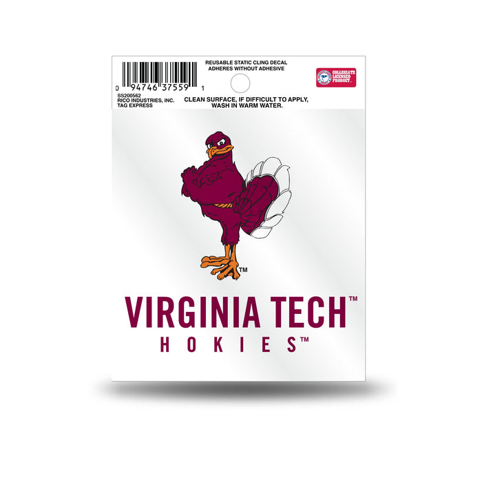Virginia Tech Hokies Alt. Logo Small Static Cling