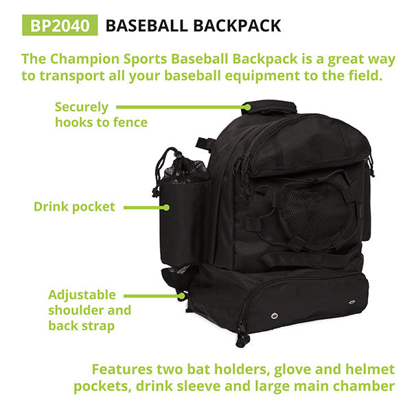 Champion Baseball Backpack - DiscoSports