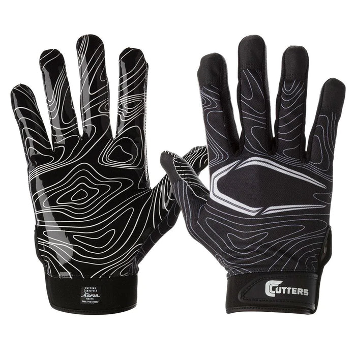 Cutters Adults Game Day Topo Receiver Gloves - DiscoSports