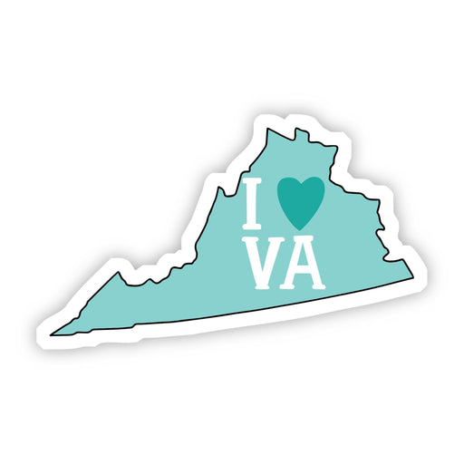 "I Love Virginia" Sticker - DiscoSports
