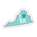"I Love Virginia" Sticker - DiscoSports
