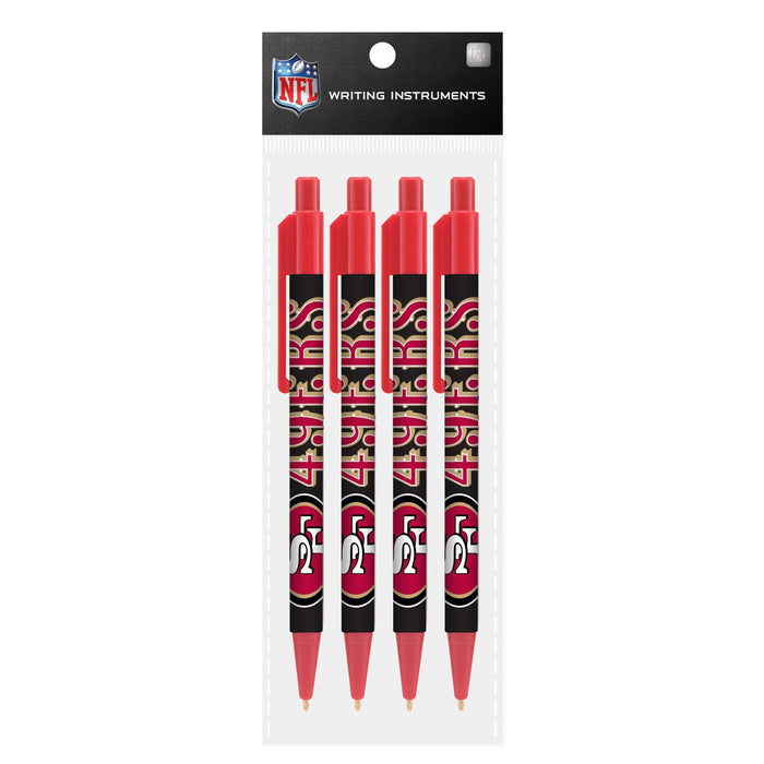 San Francisco 49ers 4 Pack Cool Color Pens