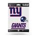NFL New York Giants Triple Spirit Stickers - DiscoSports
