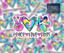 Peace Love Dogs Vinyl Sticker - DiscoSports