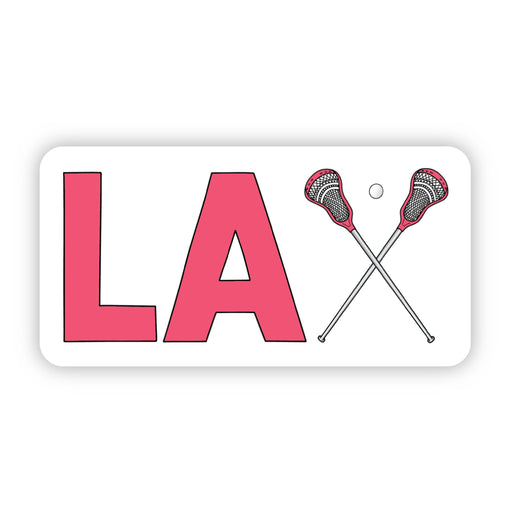 LAX Lacrossee Red Sticker - DiscoSports