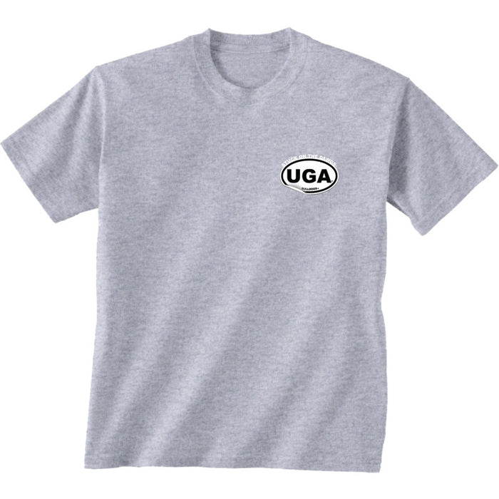 Georgia Bulldogs Stickers Short Sleeve T-shirt - DiscoSports