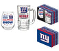 New York Giants Stemless Wine Glass & Beer Mug Gift Set - DiscoSports
