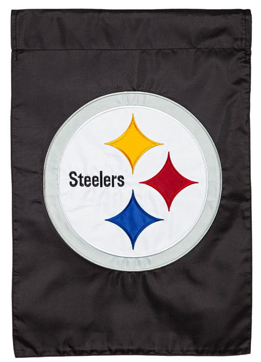 Pittsburg Steelers Applique Garden Flag - DiscoSports