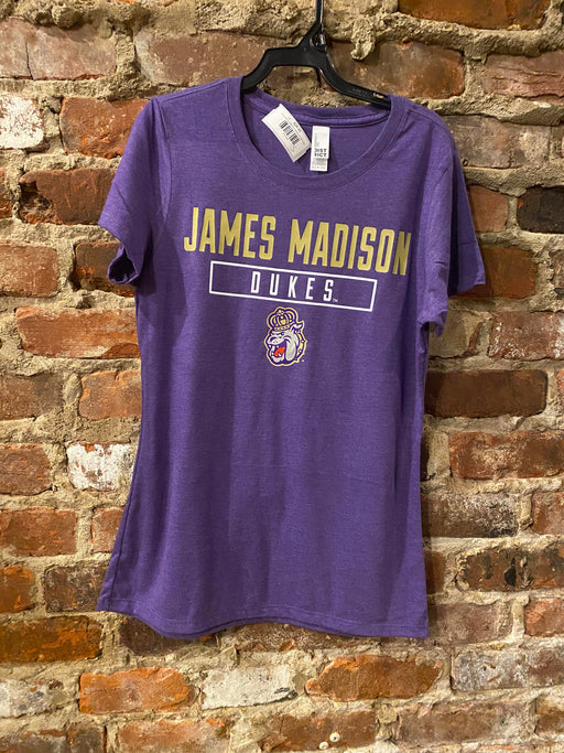 James Madison Women's Purple T-shirt - DiscoSports