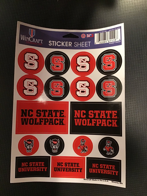 North Carolina State University Sticker Sheet - DiscoSports