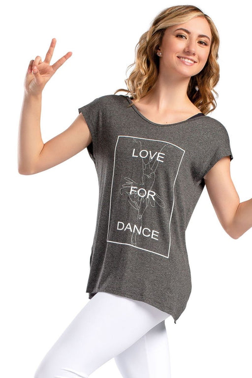 So Danca “Love For Dance” Flowy Shirt Top - DiscoSports