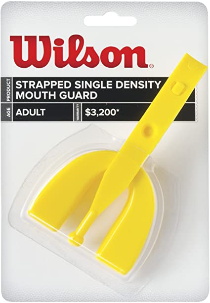 Wilson Adult Strapped Single Density Mouth Guard - DiscoSports