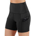 JupiterGear Jolie High-Waisted Athletic Shorts With Hip Pockets - DiscoSports