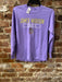 James Madison Adult Mascot Lavender Long Sleeve T-shirt - DiscoSports