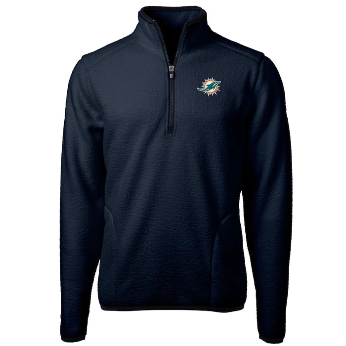 Miami Dolphins Adult All Star Quarter Zip Pullover - DiscoSports