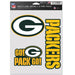 Green Bay Packers Multi Use 3 Pack Fan Decal - DiscoSports