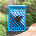 Carolina Panthers "Wherever, Whenever, Forever" Garden Flag - DiscoSports