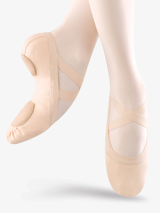 Bloch Synchrony Canvas Ballet Shoe in Pink - DiscoSports