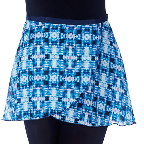 Dasha Ladies Blue Tie-Dye Wrap Skirt - DiscoSports