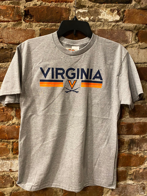 Virginia Cavaliers Adult Striped T-shirt - DiscoSports