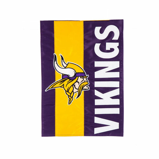 Minnesota Vikings Embellish Garden Flag - DiscoSports