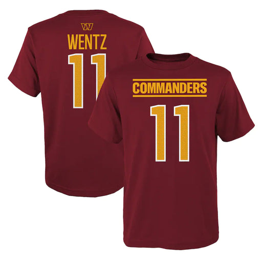 Washington Commanders Youth "Wentz" T-Shirt - DiscoSports
